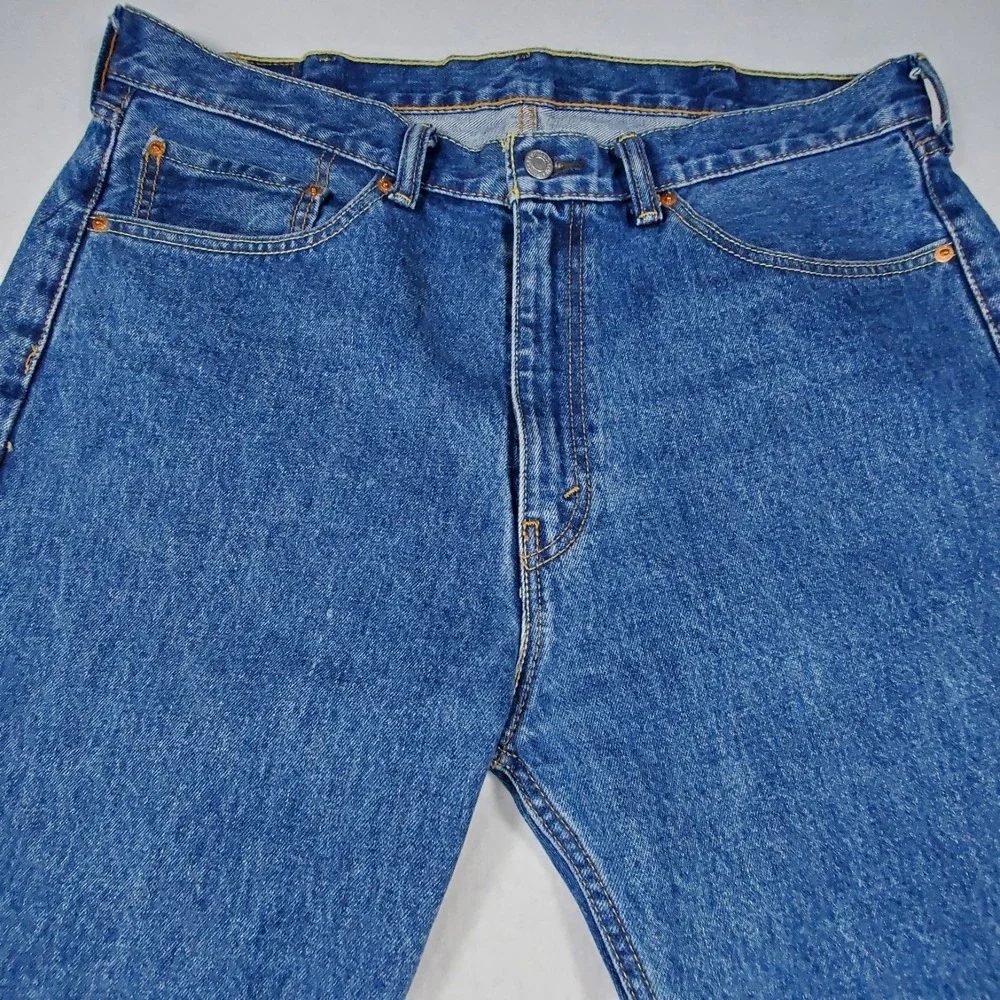 Levis 505 Regular Fit Mens Blue Denim Jeans‎ Straight Leg W38 L32 00505-4891